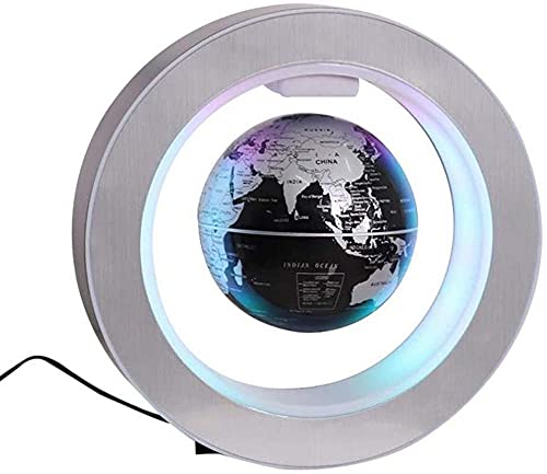 globi della Terra Decorazione del Globo del Mondo Lampada a Globo Magnetica 6 Pollici con Luce a LED, Globo Magnetico Blu Galleggiante Decorazione della scrivania Regalo Compleanno Natale
