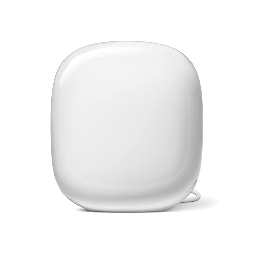 Google Nest Wifi Pro - Wi-Fi 6E - Sistema Wi-Fi affidabile, ad alta velocità e con copertura in tutta la casa - Router Wi-Fi mesh - Bianco ghiaccio, GA03030-EU