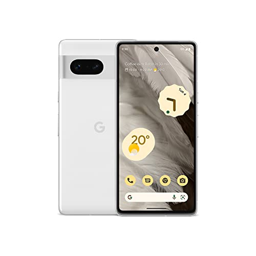 Google Pixel 7 - Smartphone Android 5G sbloccato con grandangolo e batteria che dura 24 ore, 128GB - Bianco ghiaccio
