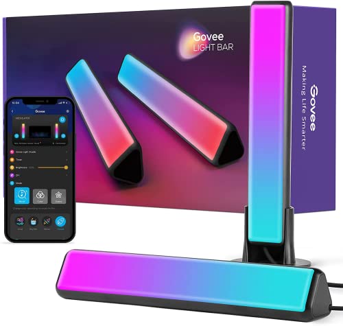 Govee Bluetooth Light Bar, Luci LED RGBICWW con 12 Modalità di Scena e Modalità Musicali, Barra Luminosa a Colori Smart per Intrattenimento, PC, TV, Decorazione della Stanza(Non Supporta WiFi o Alexa)