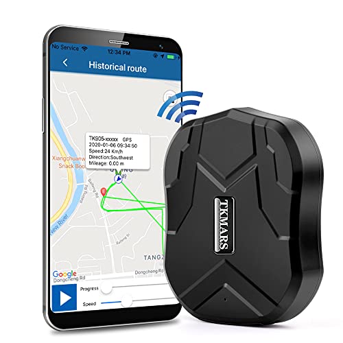 GPS Tracker per Auto TK905 Localizzatore GPS Spia Satellitare Auto Localizzatore Magnete Potente Tempo Reale Tracciatore Tracker GPS Auto con App senza Abbonamento Allarmi Multipli IP65 Impermeabile