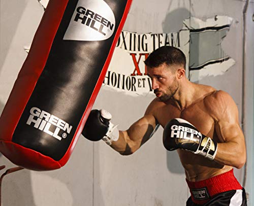 GREEN HILL Sacco da Boxe Vera Pelle Pugilato Pieno Boxing Punching ...