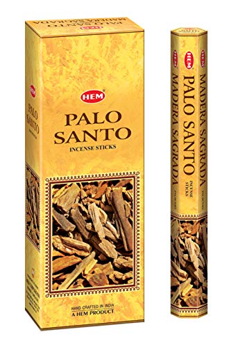 HEM - Bastoncini di incenso Palo Santo, confezione da 6, 120 pezzi,...