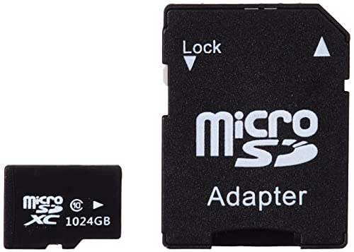 High Speed 1024GB Micro SD Card Designed for Android Smartphone, Tablets Class 10 SDXC Memory Card with Adapter