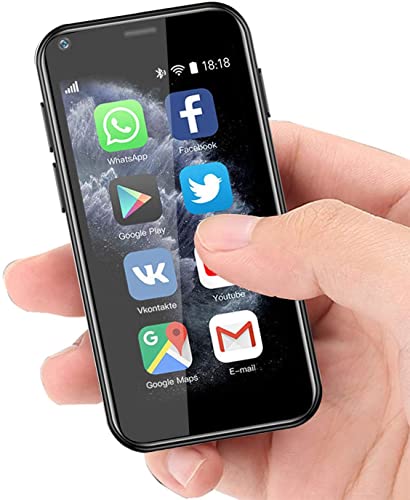 Hipipooo Super Small Mini Smartphone 3G Dual SIM Telefono cellulare 1GB RAM 8GB ROM Android 6.0 Sbloccato Telefono cellulare tascabile per bambini
