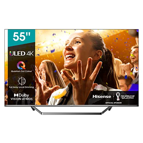 Hisense U7QF 55U7QF TV 139,7 cm (55 ) 4K Ultra HD Smart TV Wi-Fi Nero U7QF 55U7QF, 139,7 cm (55 ), 3840 x 2160 Pixel, LED, Smart TV, Wi-Fi, Nero