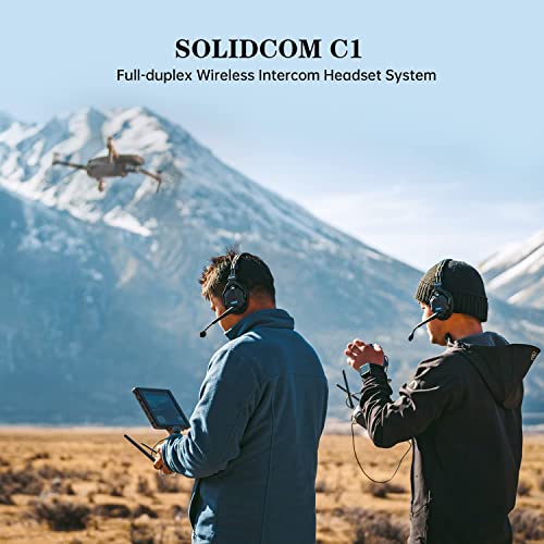 Hollyland Solidcom C1 Sistema di Cuffie Interfono Wireless Full Dup...