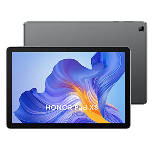 Honor Pad X8 Tablet 10,1 Pollici FHD Tablet PC Android 12, 4GB+64GB (Espandibile ad 512 GB) Doppi Altoparlanti Con Effetto Sonoro Stereo, 5100mAh, WIFI Tablet con Google Service Versione UE, Grigio