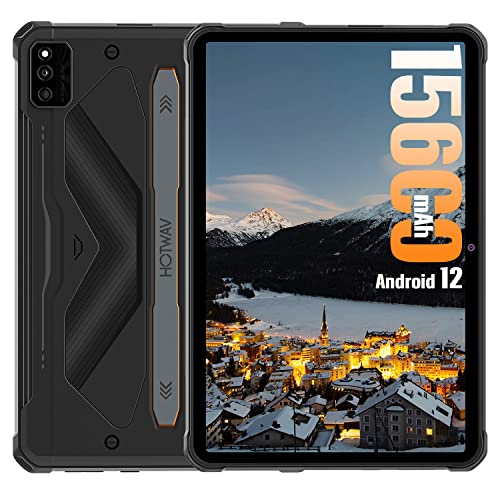 HOTWAV R6 Pro Rugged Tablet PC Android 12 Tablet 10.1 pollici Tablets PC Robusto 15600mAh,8GB+128GB Octa-core 1TB Espandibile Tablet Rugged IP68 69K16MP 4G Dual SIM 5G WiFi Face ID BT 5.0(orange)