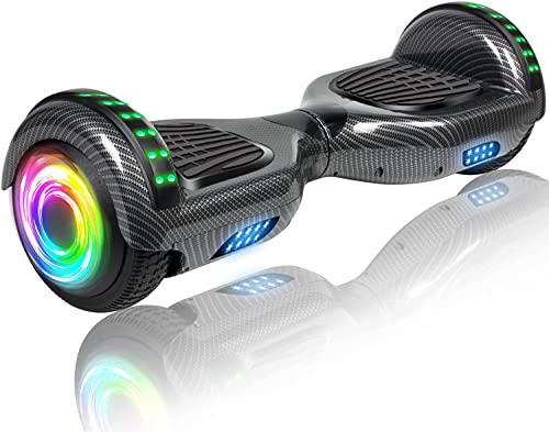 Hoverboard Self Balancing Scooter 6.5  Two-Wheel Self Balancing Hoverboard with Bluetooth Speaker and LED Lights Electric Scooter for Adult Kids Gift