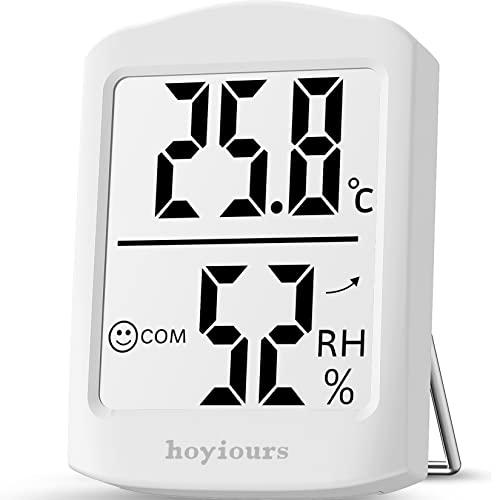 Hoyiours Termometro Ambiente Interno, Igrometro Termometro con l Ic...