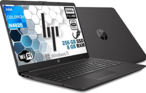 HP 250 G8 Notebook Pc Portatile  Display Led 15.6  FHD  Cpu Intel N4020 2.80GHz  Ram 8Gb DDR4  SSD M2 256GB  Hdmi  Usb-C  Wifi Bluetooth  Libre Office 2021 Windows 11 Pro