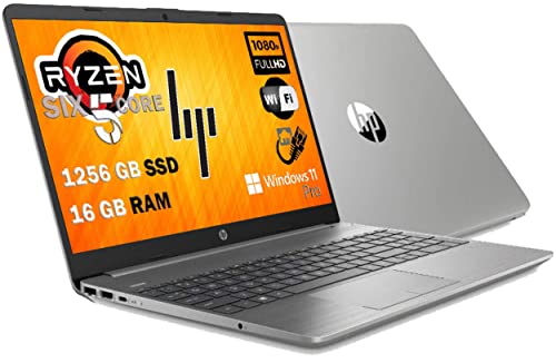 Hp G8 Notebook, Ryzen 5 5500U 6 Core, SSHD da 1256 Gb Display IPS Full HD 15.6 , DDR4 16 Gb, Wi-fi, 3 usb, webcam HD, Windows 11 Pro 64 Bit, Libre Office, Pronto Utilizzo