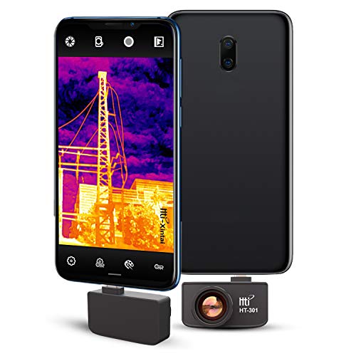Hti-Xintai Novità Telecamera per imaging termico a infrarossi con risoluzione IR reale 384 x 288 per smartphone Android Micro USB o USB-C con 25 HZ
