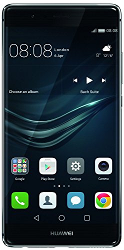 Huawei P9 Smartphone, LTE, Display 5.2  FHD, Memoria Interna 32 GB, 3 GB RAM, Processore Kirin 955, Fotocamera 12 MP, Grigio [Versione EU Ovest]