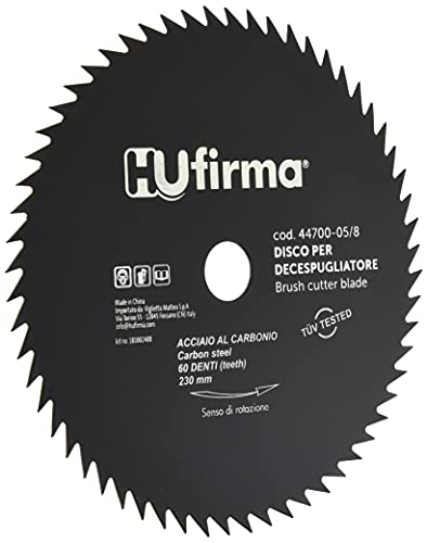 HUfirma 44700-05 8 Disco per decespugliatore, 60 denti, 230 x 25.4 mm