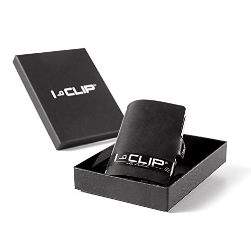 I-CLIP Original Silver Soft Touch Black, Portafoglio, Wallet...