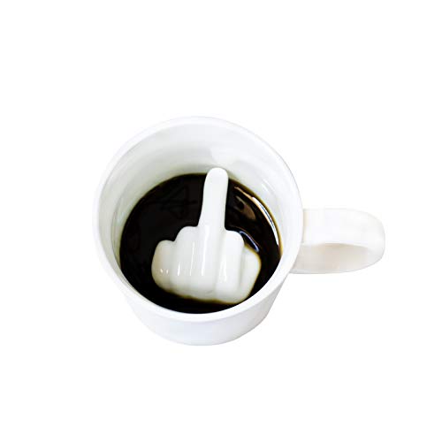I-TOTAL - Tazza Caffe Dito Medio Medium Finger Cup Coffee Cup Funny...