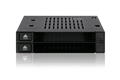 Icy Dock Flexidock MB522SP-B Rack Rimovibile 2 x 2,5  SSD o HDD SATA SAS Hot-Swap per alloggiamento da 3,5 