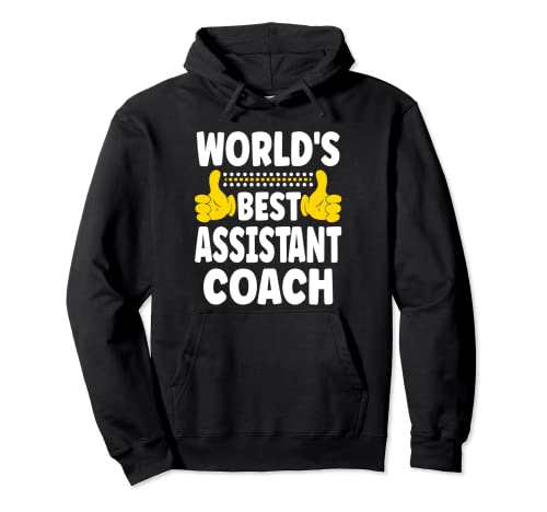 Il miglior assistente allenatore del mondo divertente titolo di lavoro assistente allenatore Felpa con Cappuccio