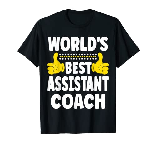 Il miglior assistente allenatore del mondo divertente titolo di lavoro assistente allenatore Maglietta