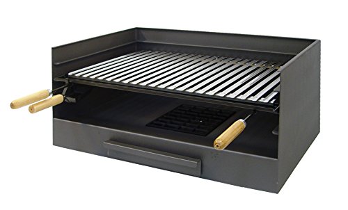 Imex El Zorro 71514 Cassetto per barbecue in acciaio inox con grigl...