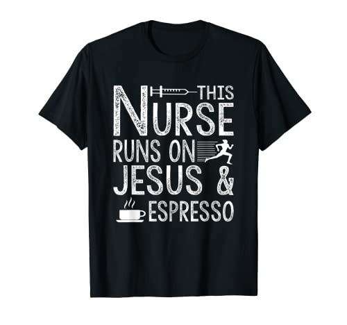 Infermiera T Shirt - Questa infermiera corre su Espresso Maglietta...
