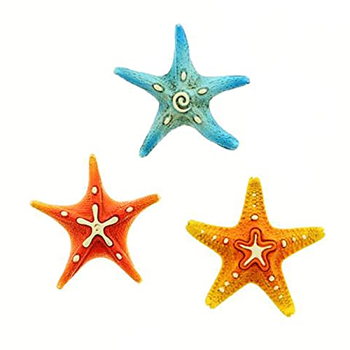 Ingrosso e Risparmio 12 Magneti Stella Marina Colorata in Resina, 3 Colori Assortiti, bomboniere Compleanno, diciottesimo, Eventi Tema Mare