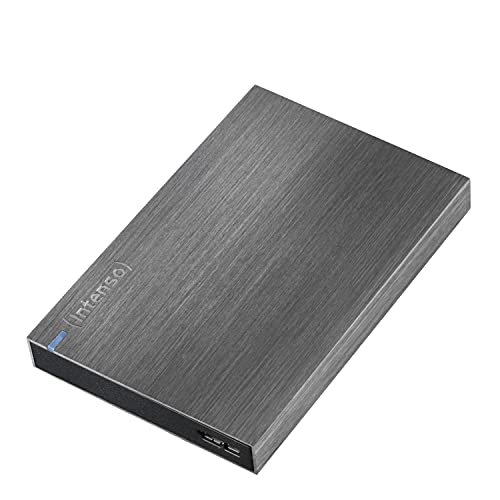 Intenso Disco rigido esterno (6,4 cm (2,5 pollici), 5400 giri min, 8 MB di cache) alluminio nero, 1 TB Memory Board - Hard Disk Esterne Portatile, USB 3.0