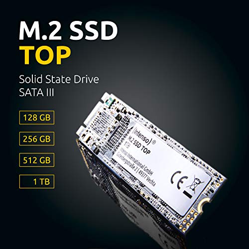 Intenso SSD M.2 interno SATA III Top, 256 GB, 520 MB secondo...