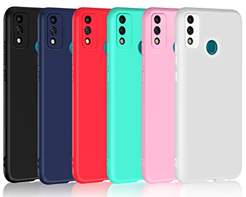 iVoler 6 Pezzi Cover per Huawei Honor 9X Lite, Ultra Sottile Silicone Custodia Morbido TPU Case Protettivo Gel Cover (Nero, Blu Scuro, Rosso,Verde, Rosa,Bianco)