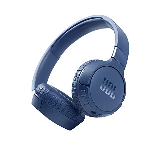 JBL Tune 660BTNC Cuffie On-Ear Bluetooth Wireless, Cancellazione Attiva del Rumore, Microfono integrato, Più di 44h di autonomia, Colore Blu