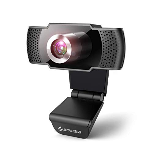 JOYACCESS Webcam per pc, 1080P web camera con microfono riduzione del rumore, vista Wide-Angle 105° per lo Streaming e le videoconferenze su Zoom, Skype, YouTube, Compatibile con Windows e Mac
