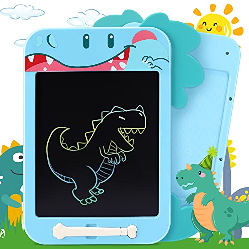 Joylink Tavoletta LCD da 12 Pollici, Tavoletta per Scrittura Giocattolo Cancellabile Dinosauro per Bambini, Tavoletta da Disegno con Schermo Colorato Giocattolo Educativo Regalo da 3+ Anni (Blu)