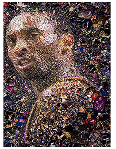 JYSHC Jigsaw Puzzle 1000 Pezzi Legno Assemblaggio Immagine Kobe Bryant Basket Star Poster Giochi per Adulti Giocattoli Educativi Gt18Cx
