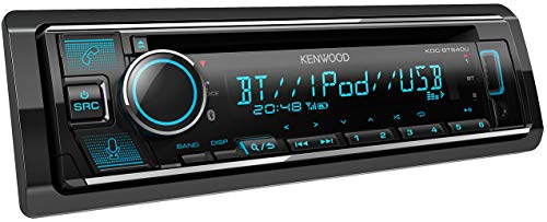 Kenwood KDC-BT640U - Autoradio con vivavoce Bluetooth (Alexa built-in, sintonizzatore ad alte prestazioni, processore audio, USB, AUX, Spotify Control, 4 x 50 Watt, illuminazione variabile)