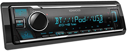 Kenwood KMM-BT306 - Autoradio USB con vivavoce Bluetooth (Alexa Built-in, processore audio, MP3, Spotify Control, 4 x 50 Watt, illuminazione regolabile), colore: Nero
