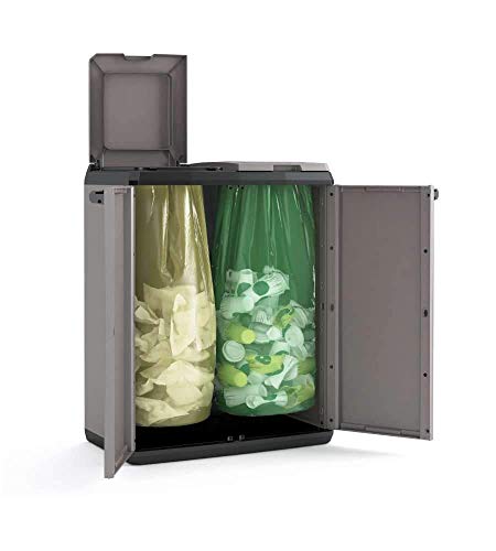 Keter 9736000 Split Cabinet Recycling Basic 68 x 39 x 85 H, Grigio,...
