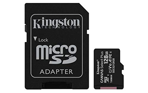 Kingston Canvas Select Plus SDCS2 128GB Scheda microSD Classe 10 con Adattatore SD Incluso, 128 GB