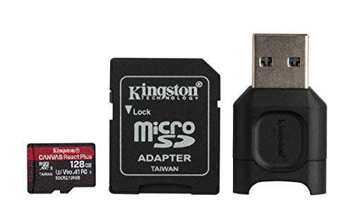 Kingston MLPMR2 128GB Schede microSD, 128GB microSDXC React Plus SD...