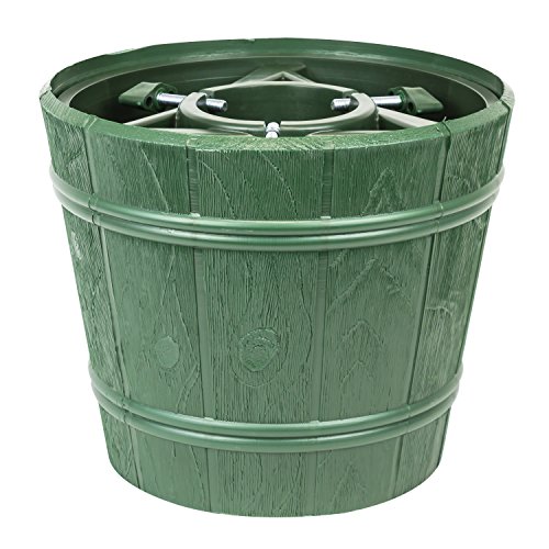 Kit vaso supporto porta albero di natale Planet, diametro 34,5 cm, colore: verde