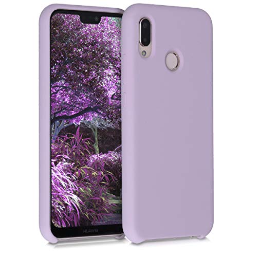 kwmobile Custodia Compatibile con Huawei P20 Lite - Cover in Silicone TPU - Back Case per Smartphone - Protezione Gommata Malva Pastello