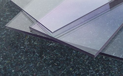 Lastra trasparente in policarbonato compatto, 2.050 x 1.250 x 0,75 mm