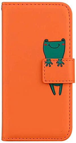 LEMAXELERS Custodia Huawei Honor 9 Lite Cover Portafoglio,Huawei Honor 9 Lite Custodia Carino Adorabile Animali del Fumetto Wallet Shock-Absorption Magnetica Supporto Leather Flip Cover,Frog
