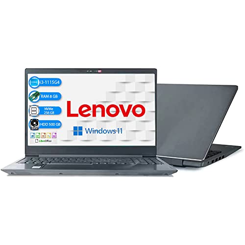Lenovo Notebook, i3, Pc portatile, cpu intel i3 1115G4 , Display 15.6” FHD, Ram 8Gb Ddr4, SSHD 756 Gb ,Hdmi,Wi fi,Bluetooth, Windows 11 professional