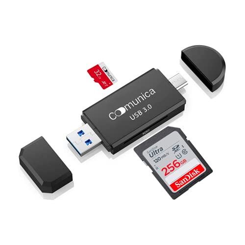 Lettore Schede Sd di Memoria Usb3.0 Adattatore Micro Sd Otg e Lettore Sd card con Funzione Otg Lettore Micro Sd e Adattatore Sd Usb compatibile con Windows Android