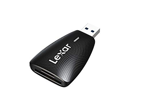 Lexar Multi-scheda 2-in-1 USB 3.1 Lettore, Fino a 312 MB s per Scheda SD UHS-I UHS-II e Scheda Micro SD, Adattatore Compatibile con USB 3.0 2.0, Lettore SD Micro SD (LRW450UBAMZN)