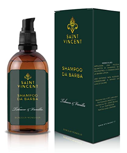 LFA - LABORATORI | Shampoo Barba e Baffi, Detergente Professionale, Fragranza al Tabacco e Vaniglia | 100 ml