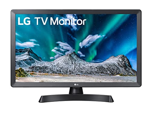 LG 24TL510V Monitor TV 24  HD Ready LED, Speaker Stereo Integrati 10W, Cinema Mode, Gaming Mode, Flicker Safe, Monitor con Base ArcLine e Ampio Angolo di Visione, Nero