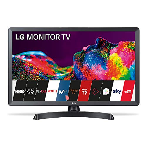 LG - 28TN515S-PZ, Monitor Smart TV da 70 cm (28 ) con Schermo LED HD (1366 x 768, 16:9, DVB-T2 C S2, WiFi, 5 ms, 250 CD m2, 5 M:1, Miracast, 10 W, 1 x HDMI 1.3, 1 x USB 2.0), Colore Nero